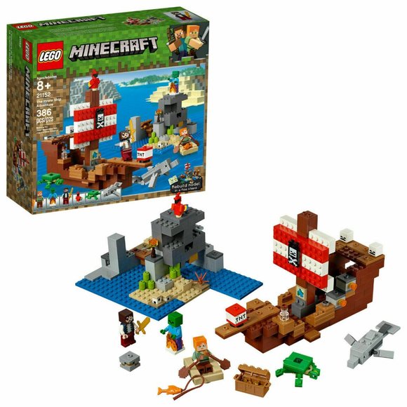 New Lego Minecraft The Pirate Ship Adventure 21152 Retired Collectible Set - Picture 1 of 4